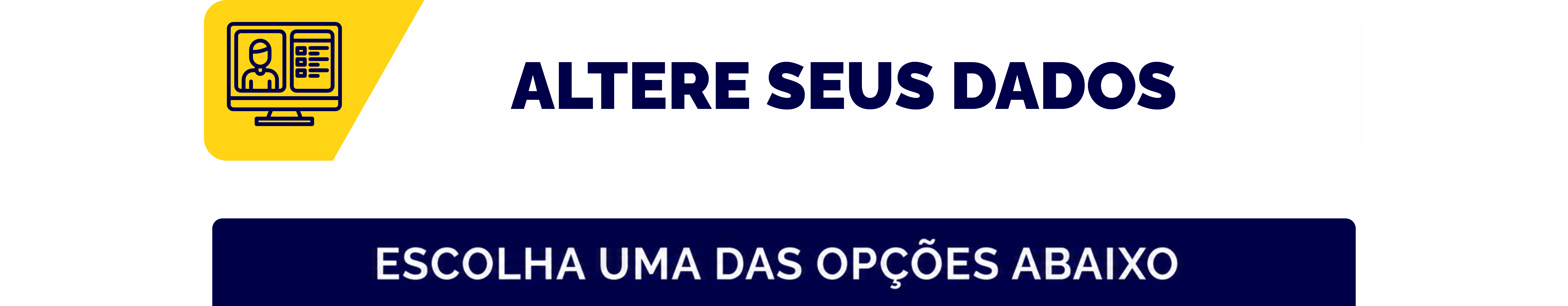 Altere seus dados